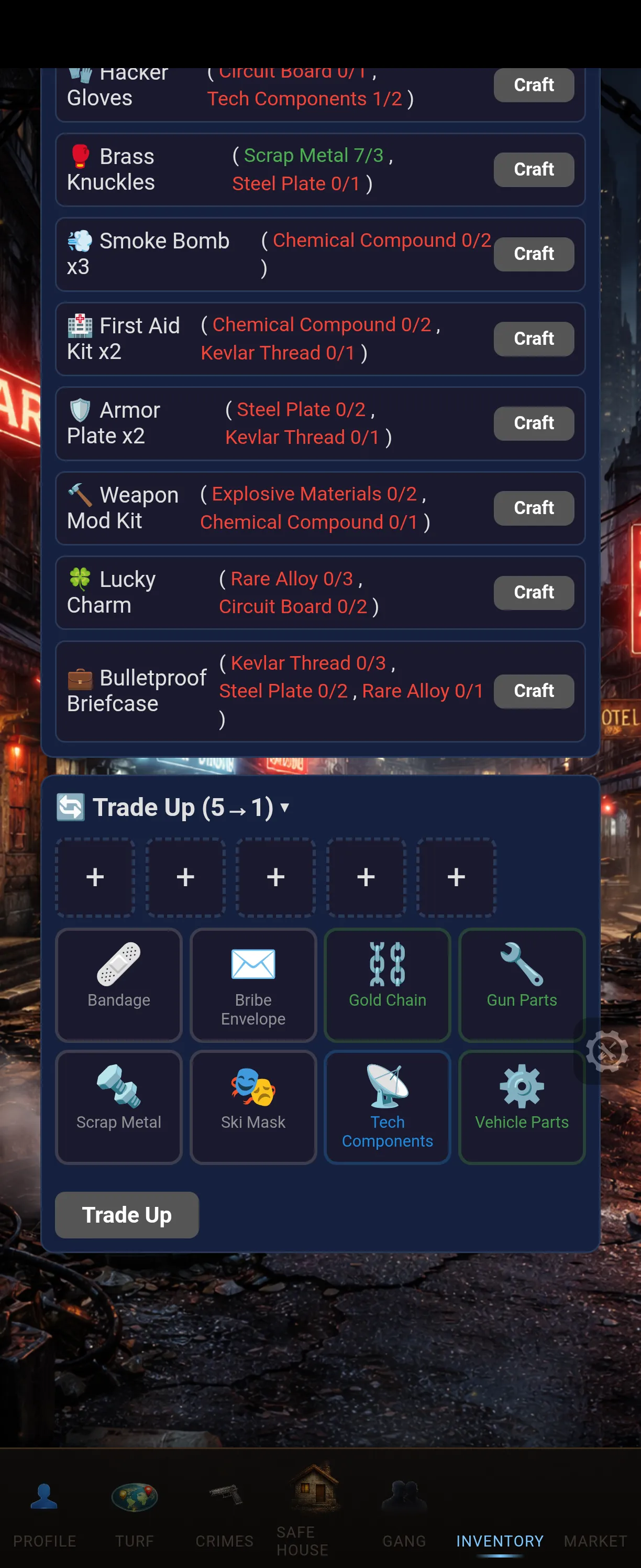 Screenshot of Heatline;Underworld, Real time Online Crime Rpg