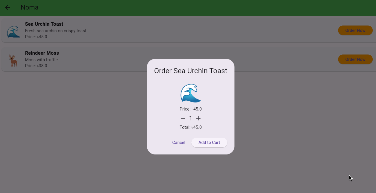 Screenshot of GroceryGo