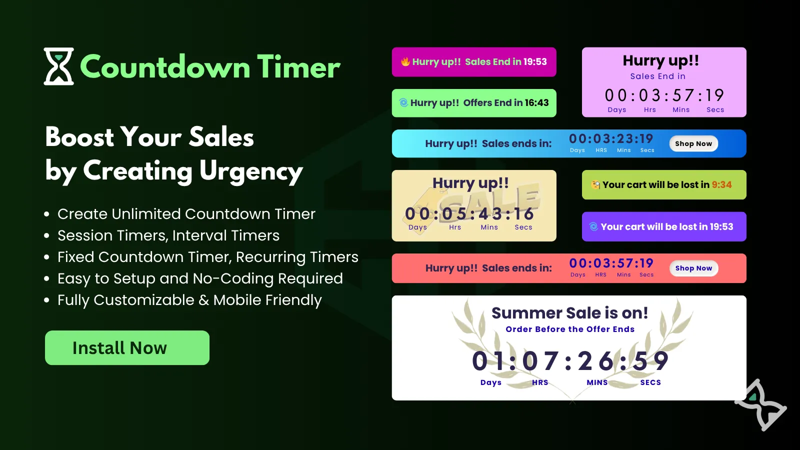 Screenshot of EH Countdown Timer Bar Upsell