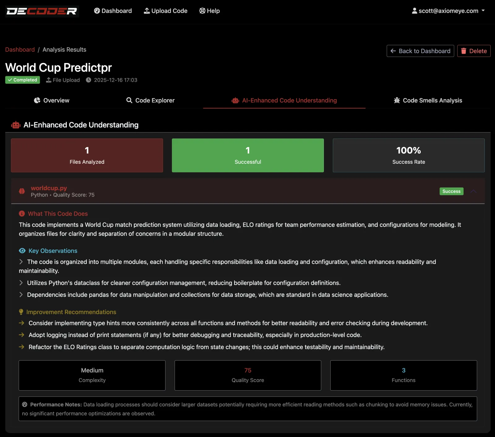 Screenshot of Decoder