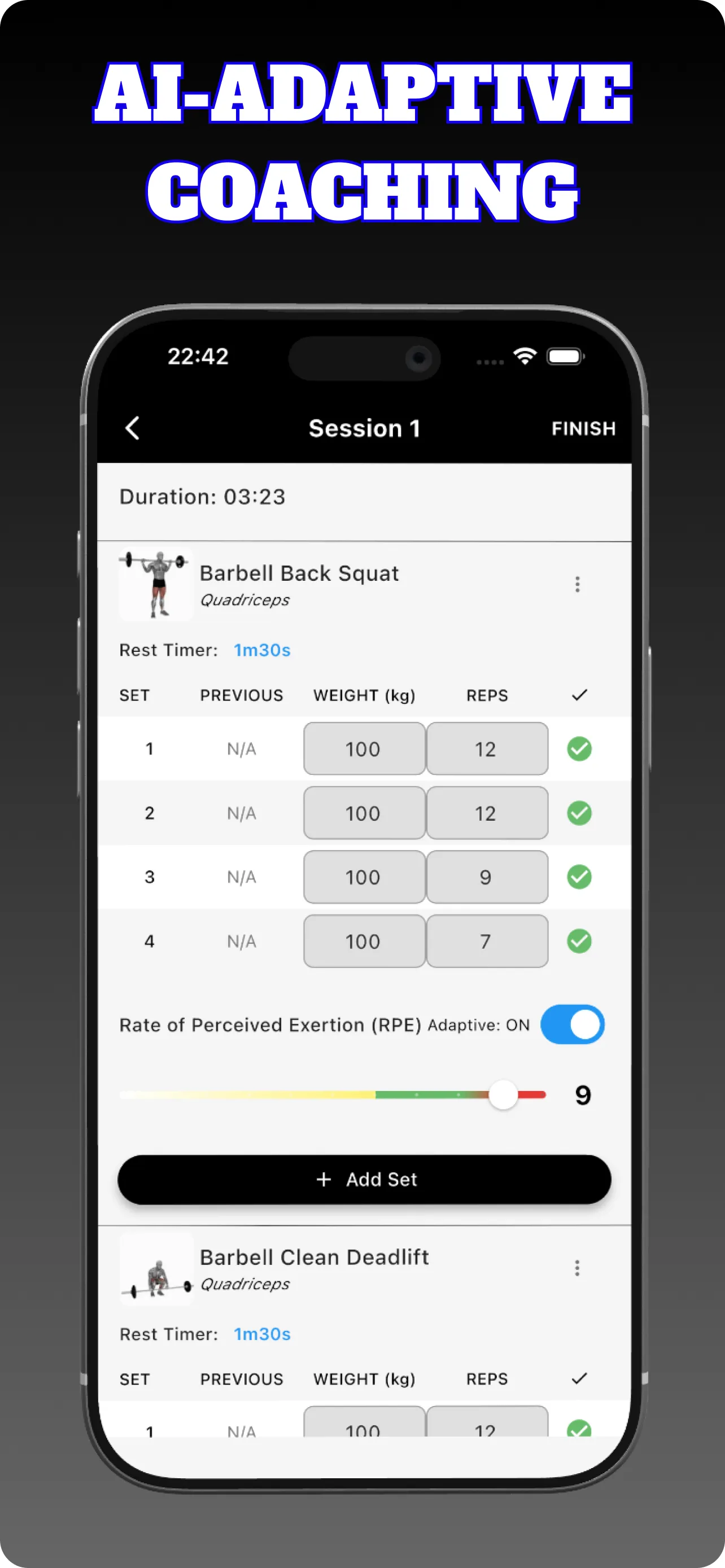 Screenshot of Salute: Nutrition & Fitness