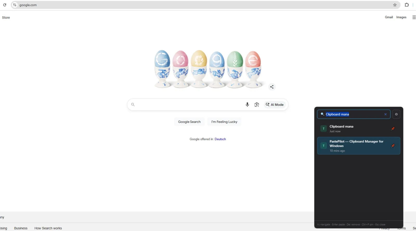 Screenshot of PastePilot
