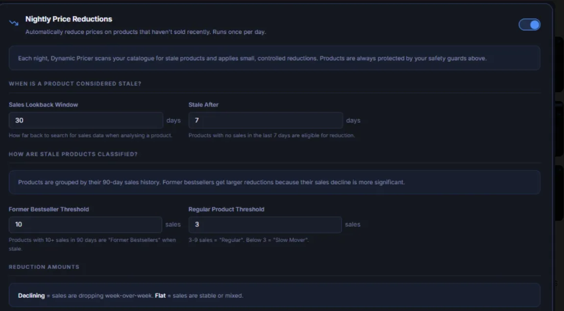 Screenshot of Dynamic Pricer