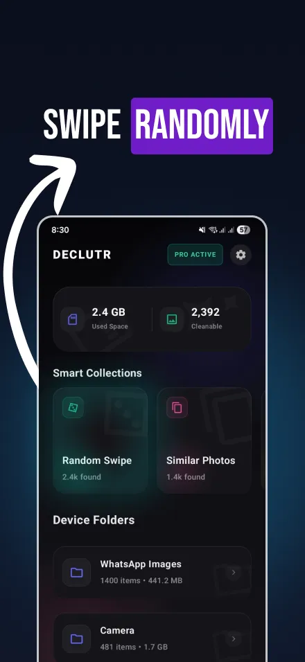 Screenshot of Declutr - Swipe to Delete Unwanted Photos