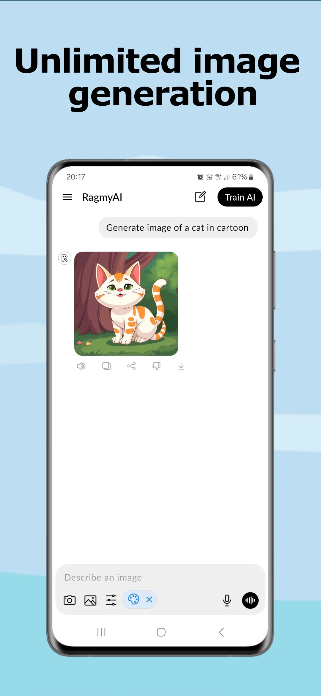 Screenshot of RagmyAI: Personal AI Chatbot