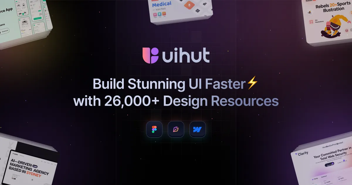 UIHut - 26,000+ UI Design Resources