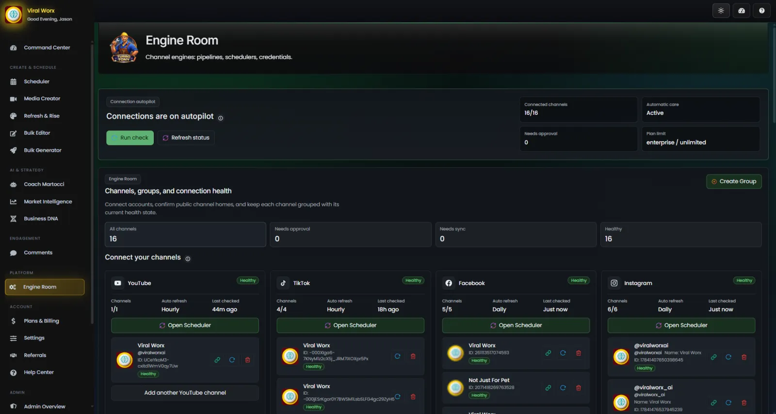 Screenshot of Viral Worx Studio