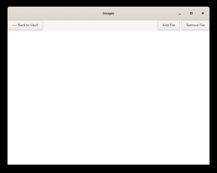 Screenshot of secure calculator vault
