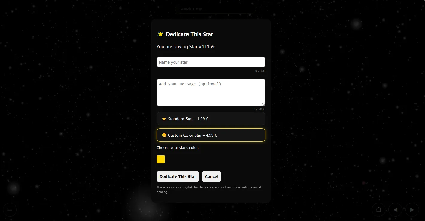 Screenshot of Galaxiana