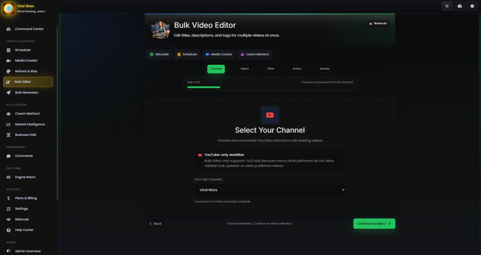 Screenshot of Viral Worx Studio