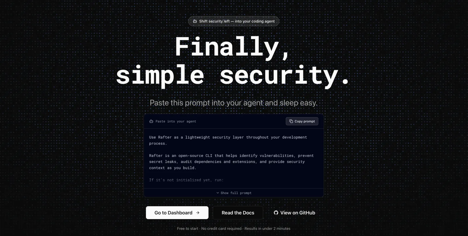 Screenshot of Rafter