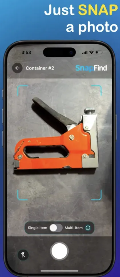 Screenshot of SnapFind: Home Inventory