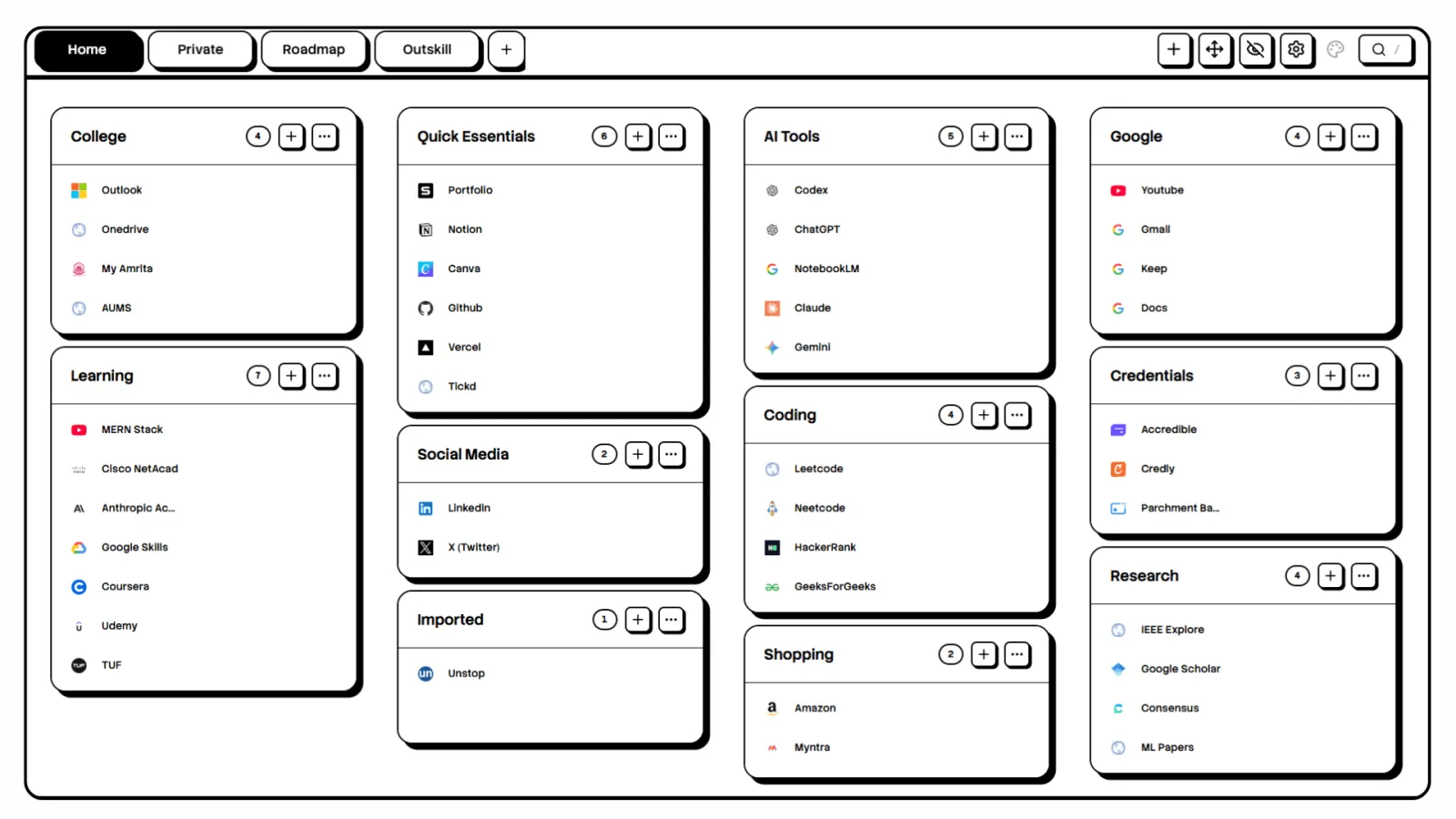 Screenshot of Bookmrk