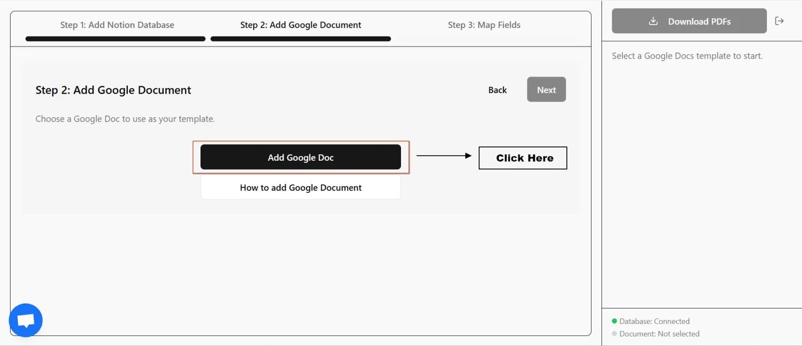 Screenshot of PDFOutput
