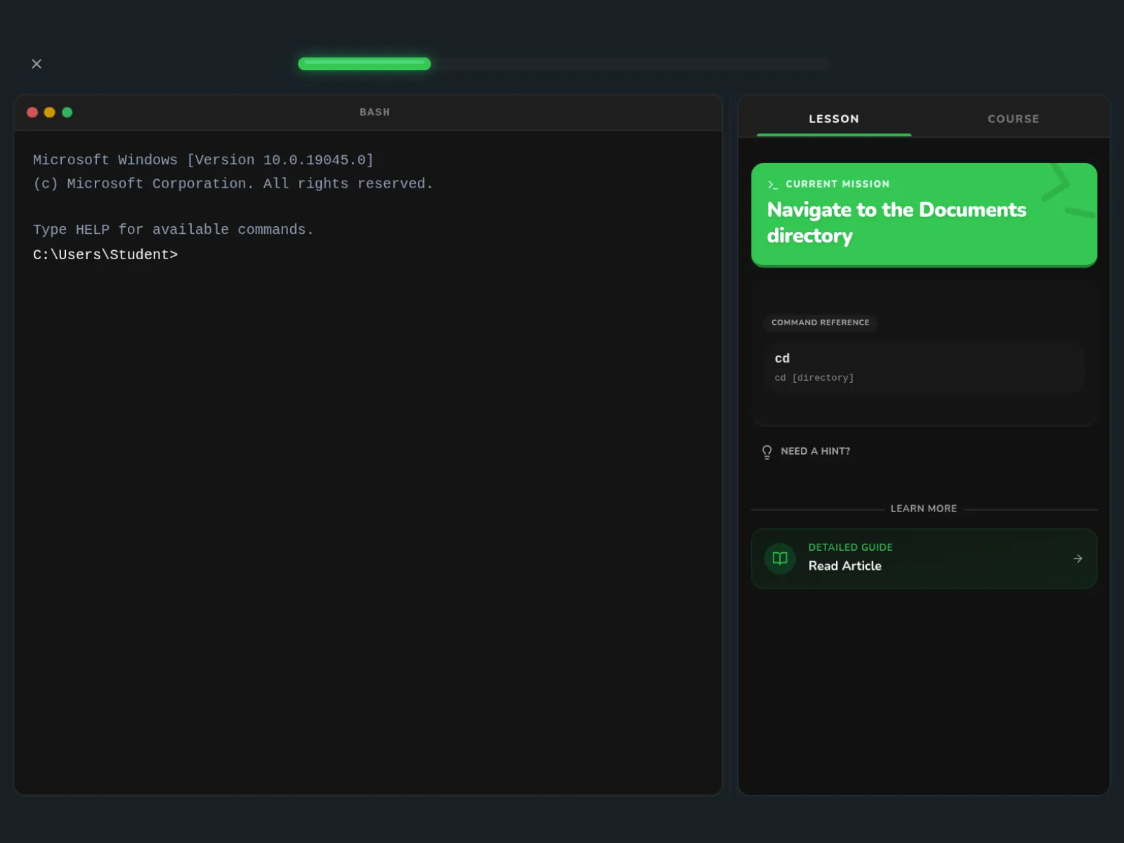Screenshot of CMD Master