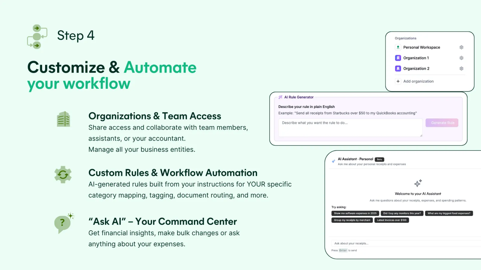 Screenshot of Receiptor AI