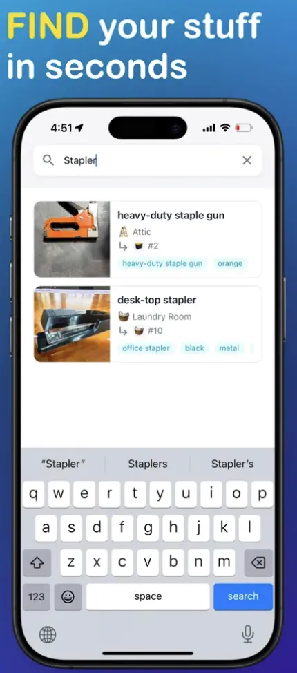 Screenshot of SnapFind: Home Inventory