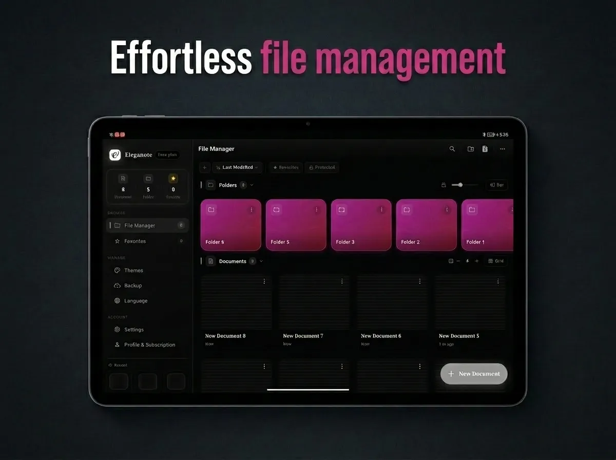 Screenshot of Eleganote