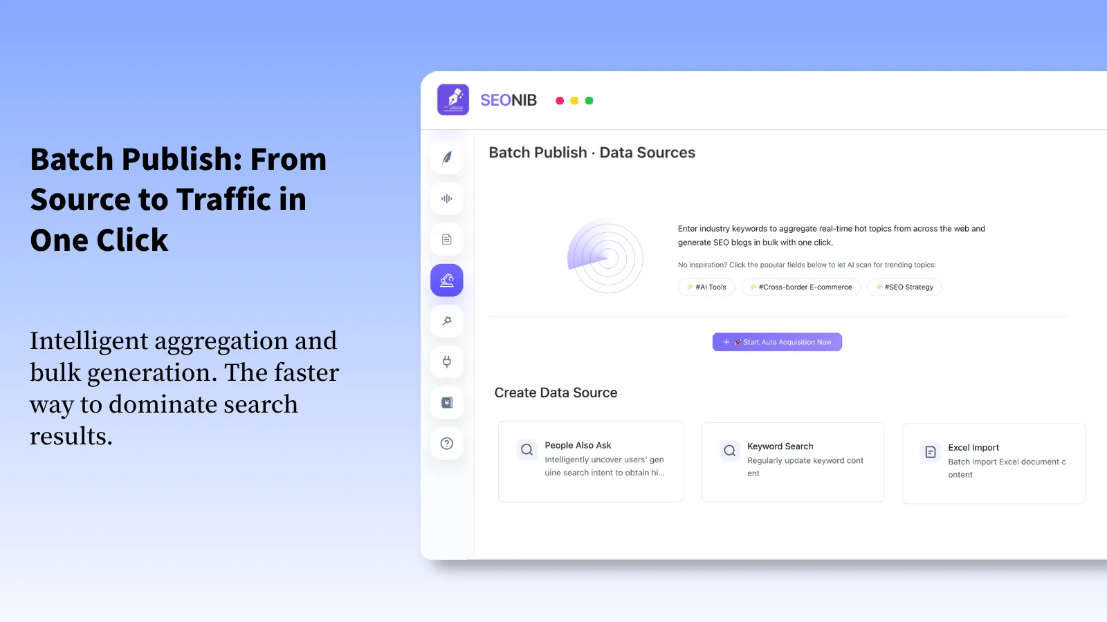 Screenshot of SEONIB