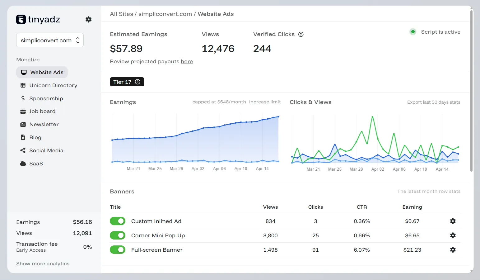 Screenshot of simpliconvert.com