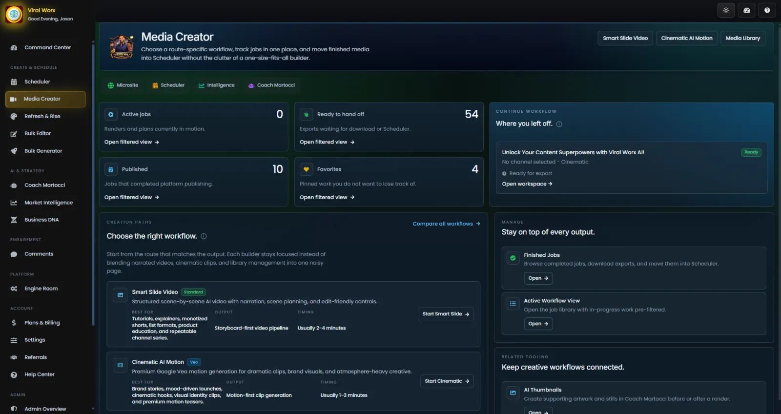 Screenshot of Viral Worx Studio