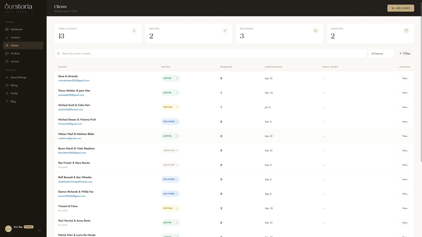 Screenshot of Ourstoria