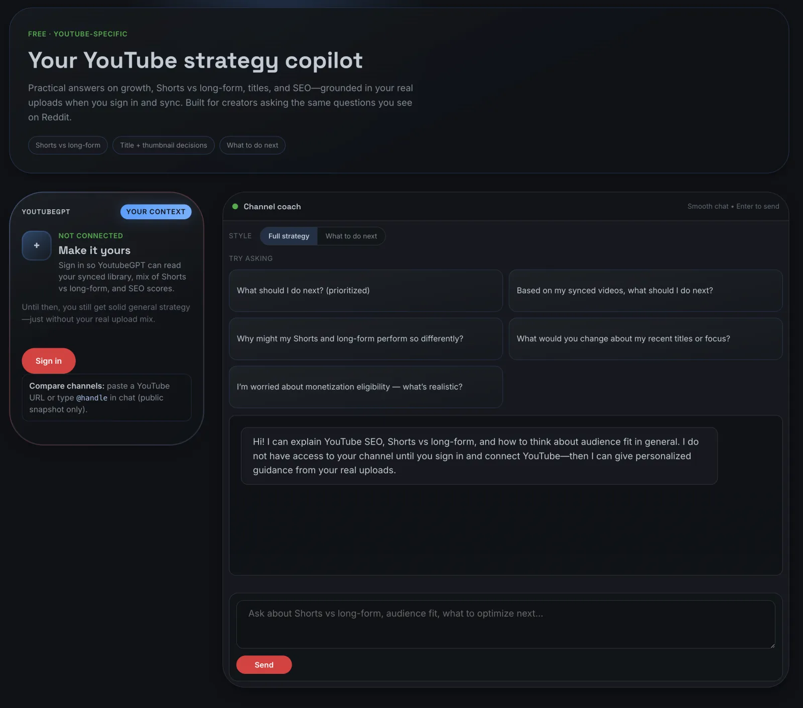 Screenshot of Auto-Ranked: AI-Powered YouTube SEO Tool