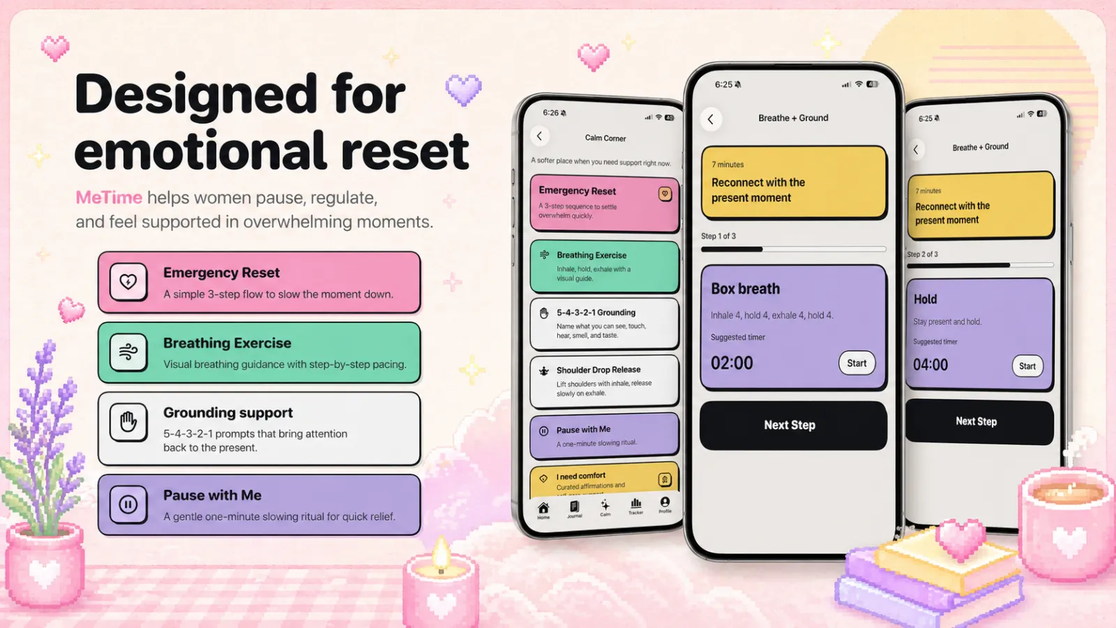 Screenshot of MeTime: Self Care for Women