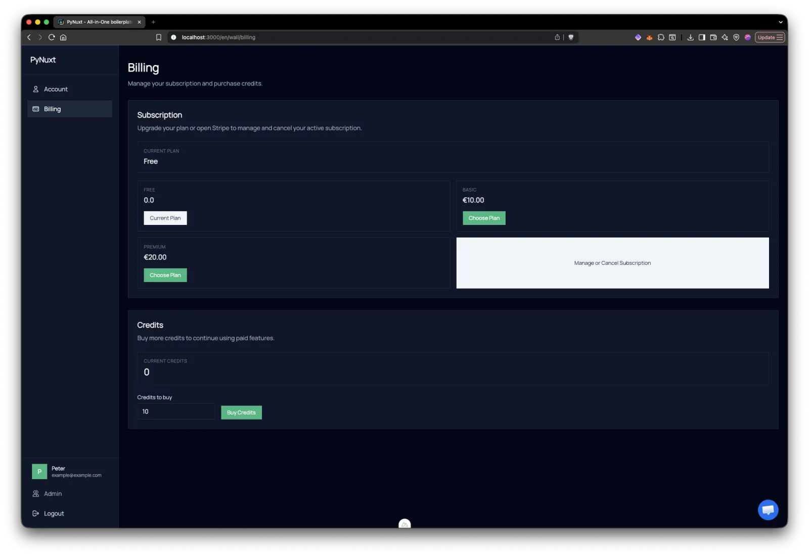 Screenshot of PyNuxt