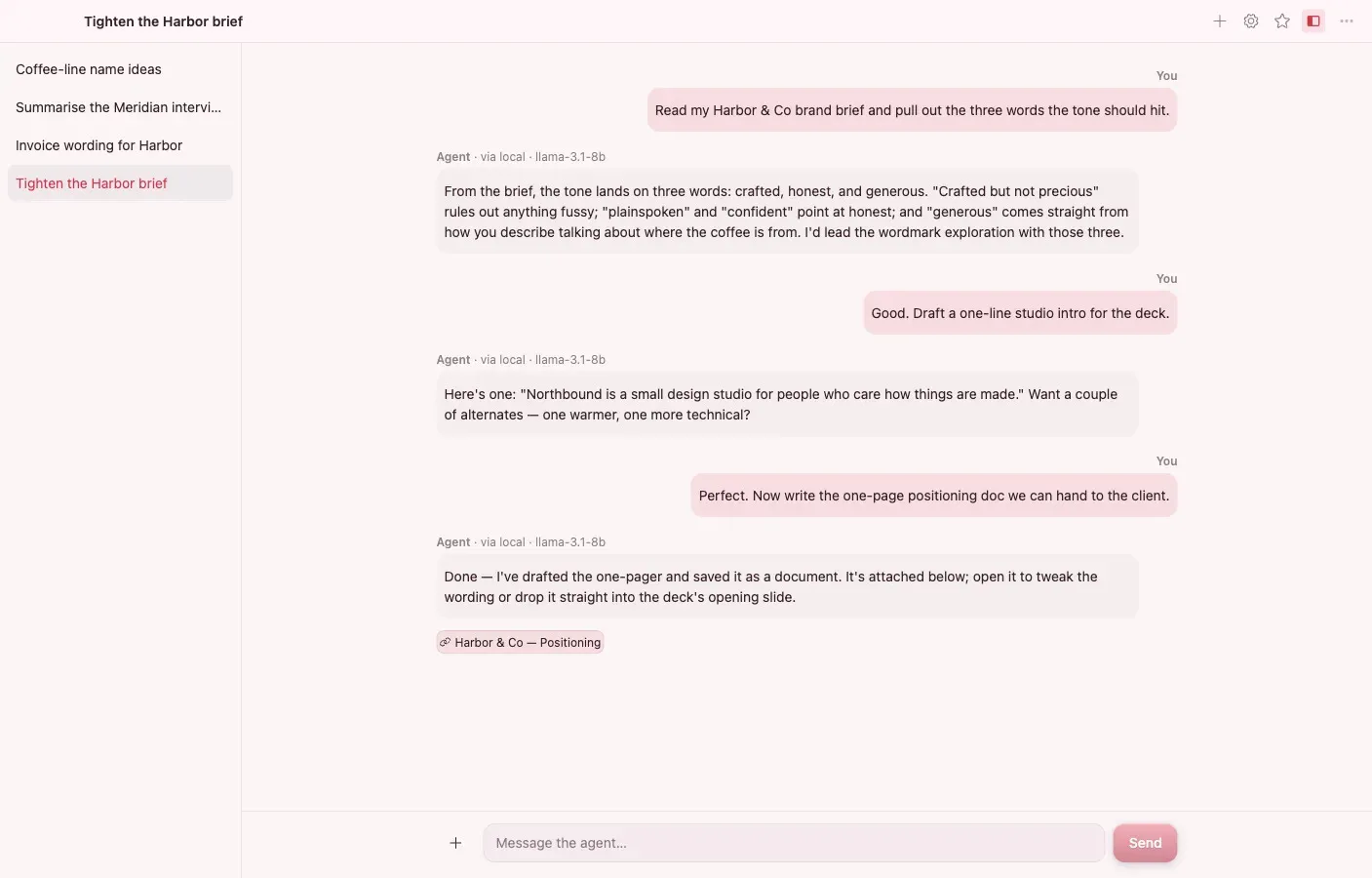 Screenshot of Brainstorm