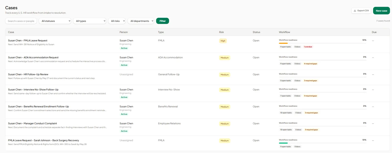 Screenshot of AI SoloHR