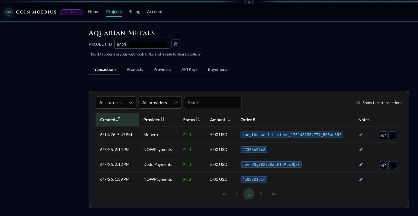 Screenshot of Coin Moebius