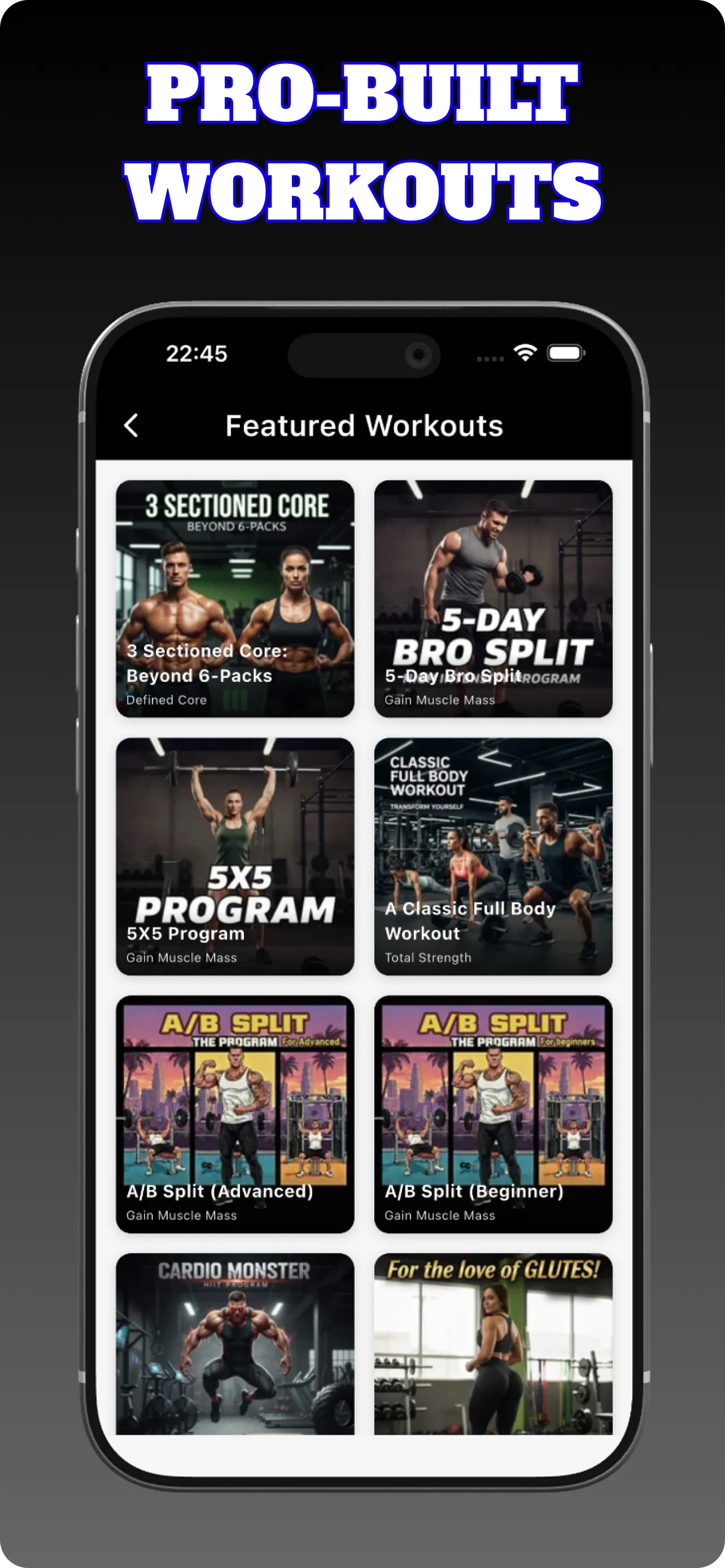 Screenshot of Salute: Nutrition & Fitness