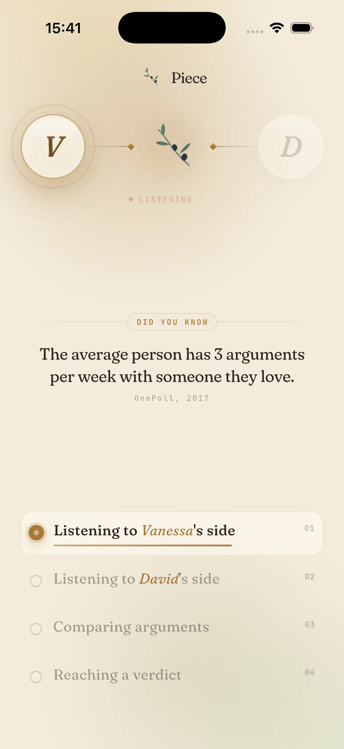 Screenshot of Piece