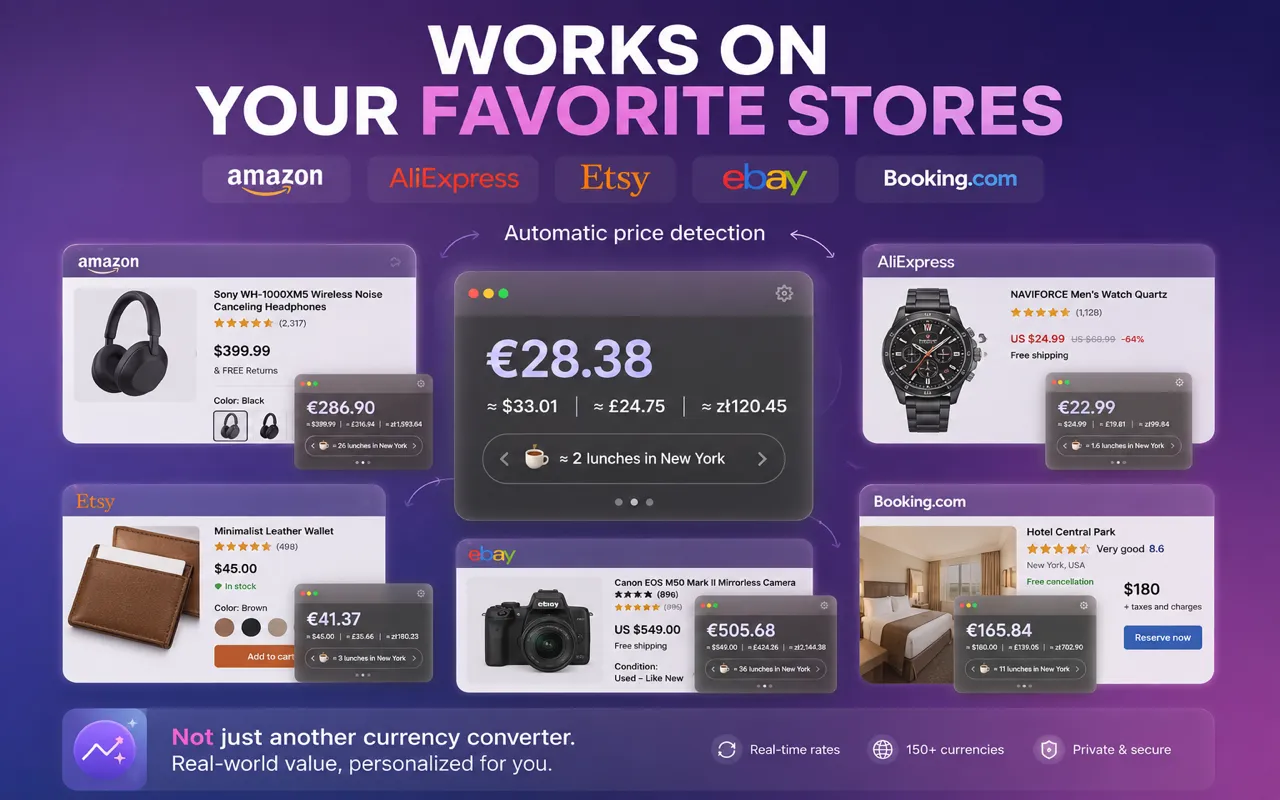 Screenshot of How Much Does It Cost? — Smart Price Converter & Real Cost Comparison