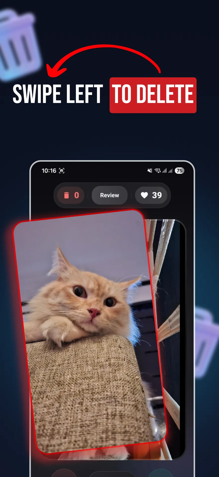 Screenshot of Declutr - Swipe to Delete Unwanted Photos