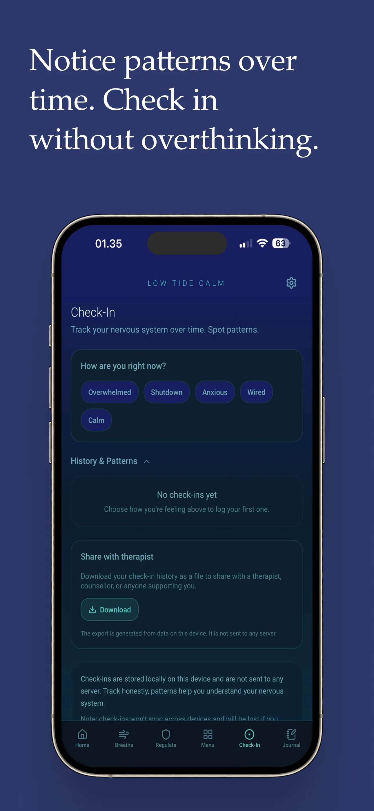 Screenshot of Low Tide Calm