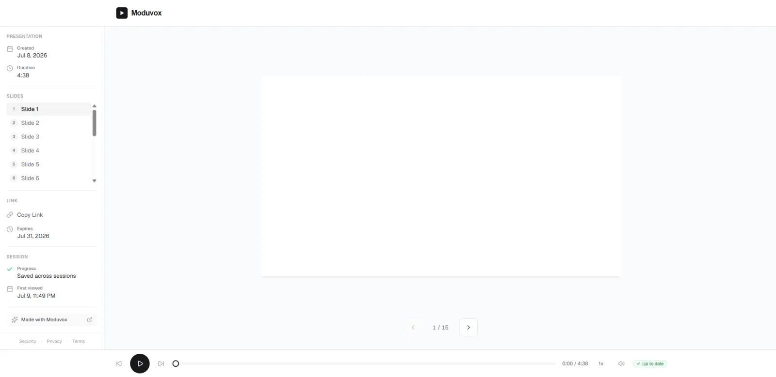 Screenshot of Moduvox