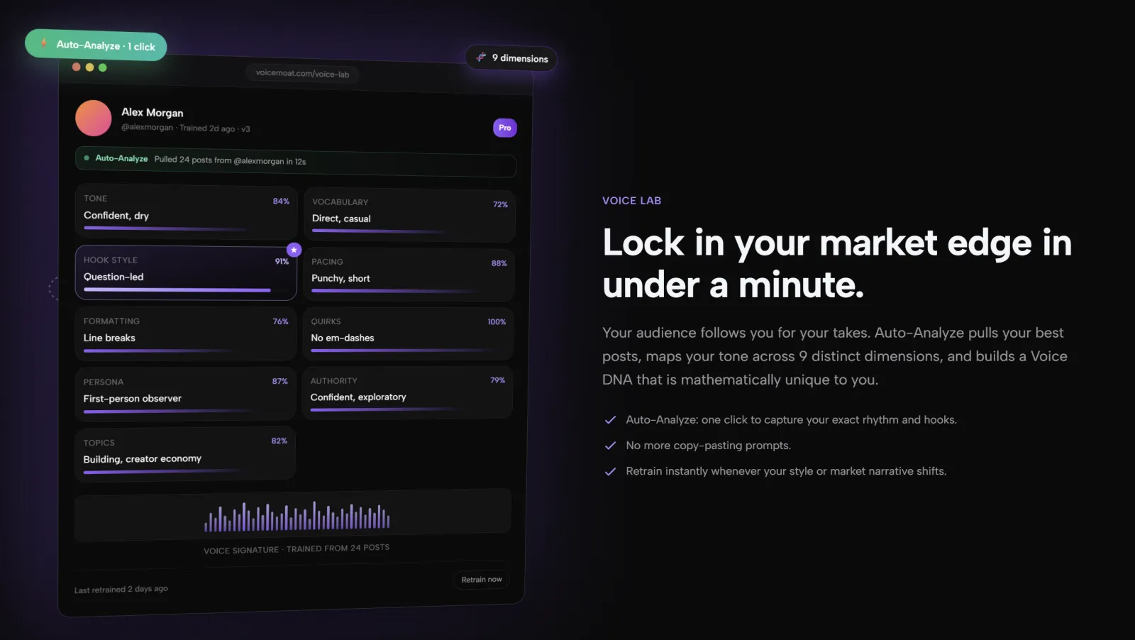 Screenshot of VoiceMOAT