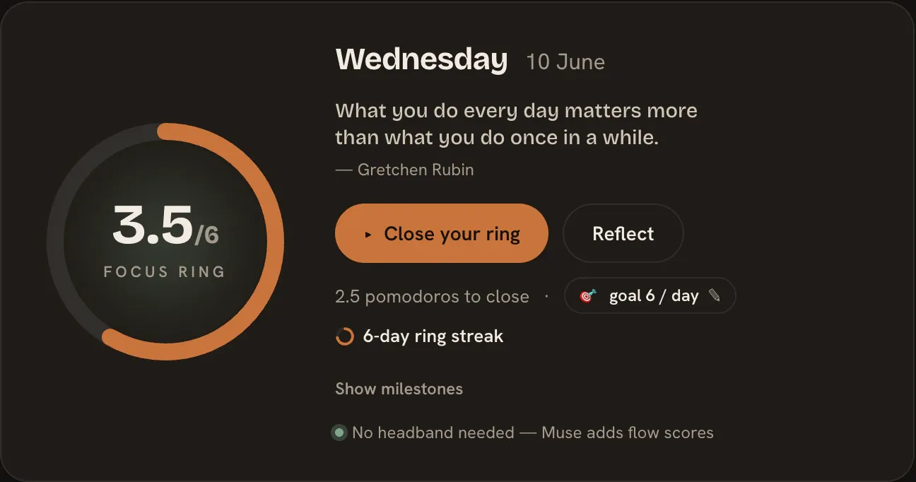 Screenshot of Flocus — Focus App & Daily Planner