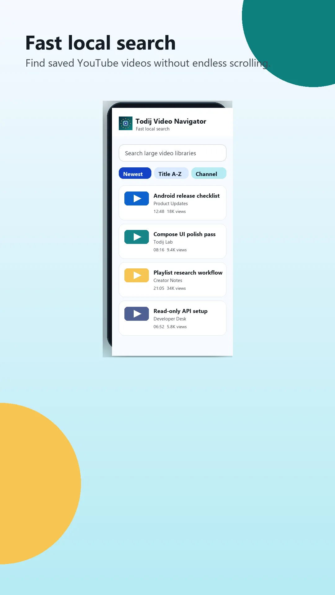 Screenshot of Todij Video Navigator
