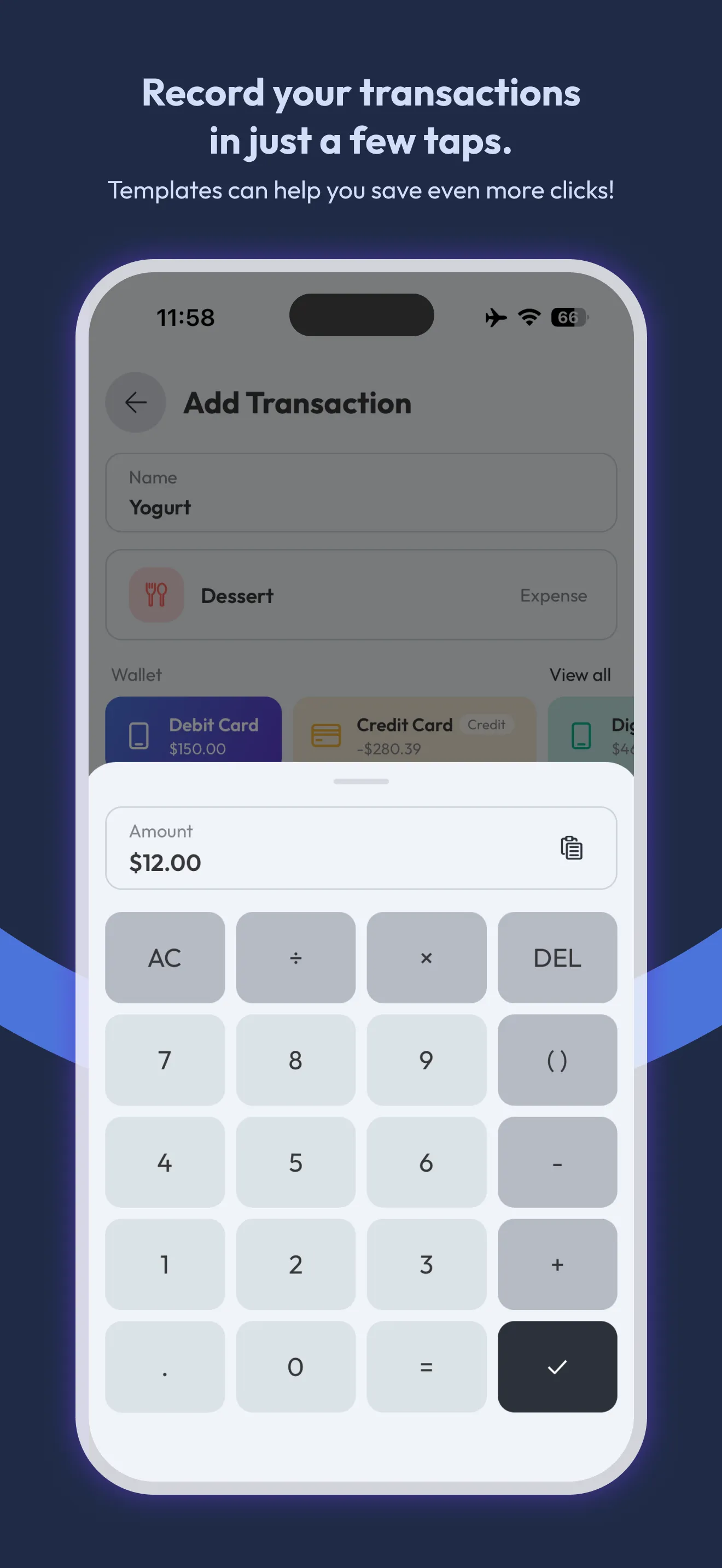 Screenshot of eXpend: Make Budgeting a Habit