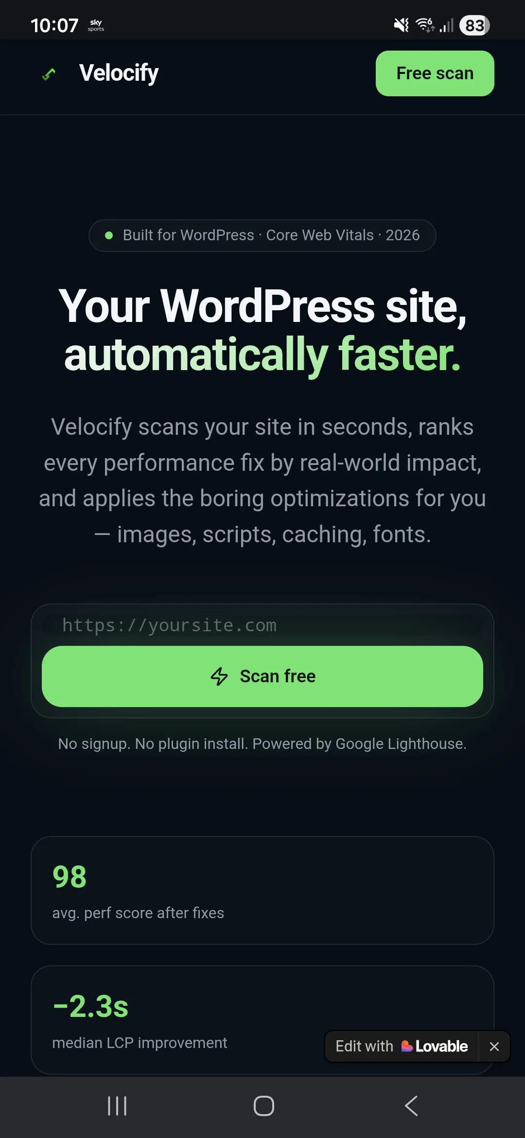 Screenshot of Aiturbowordpress