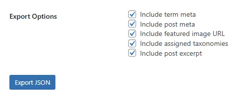 Screenshot of Marbak Taxonomy & Posts Transfer