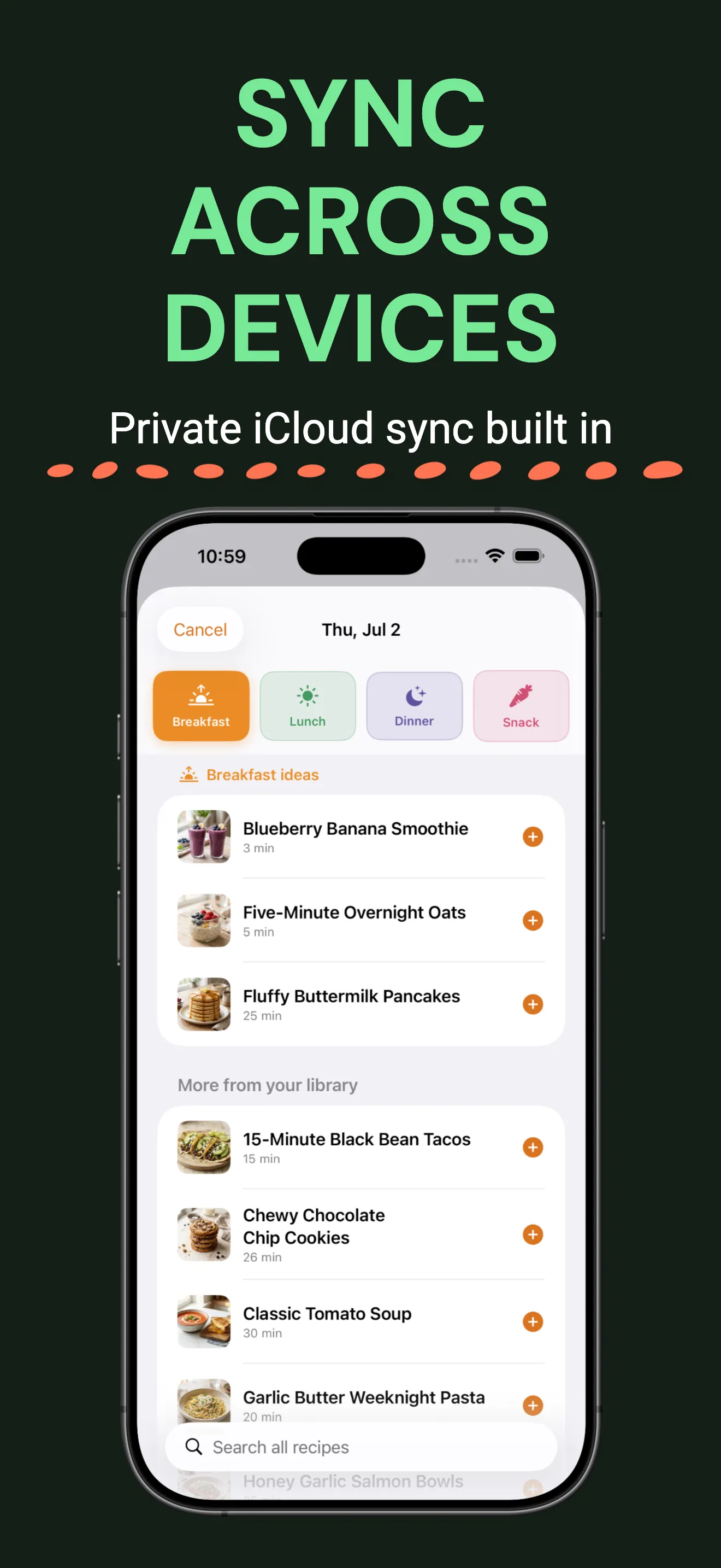 Screenshot of Mise: Save Any Recipe