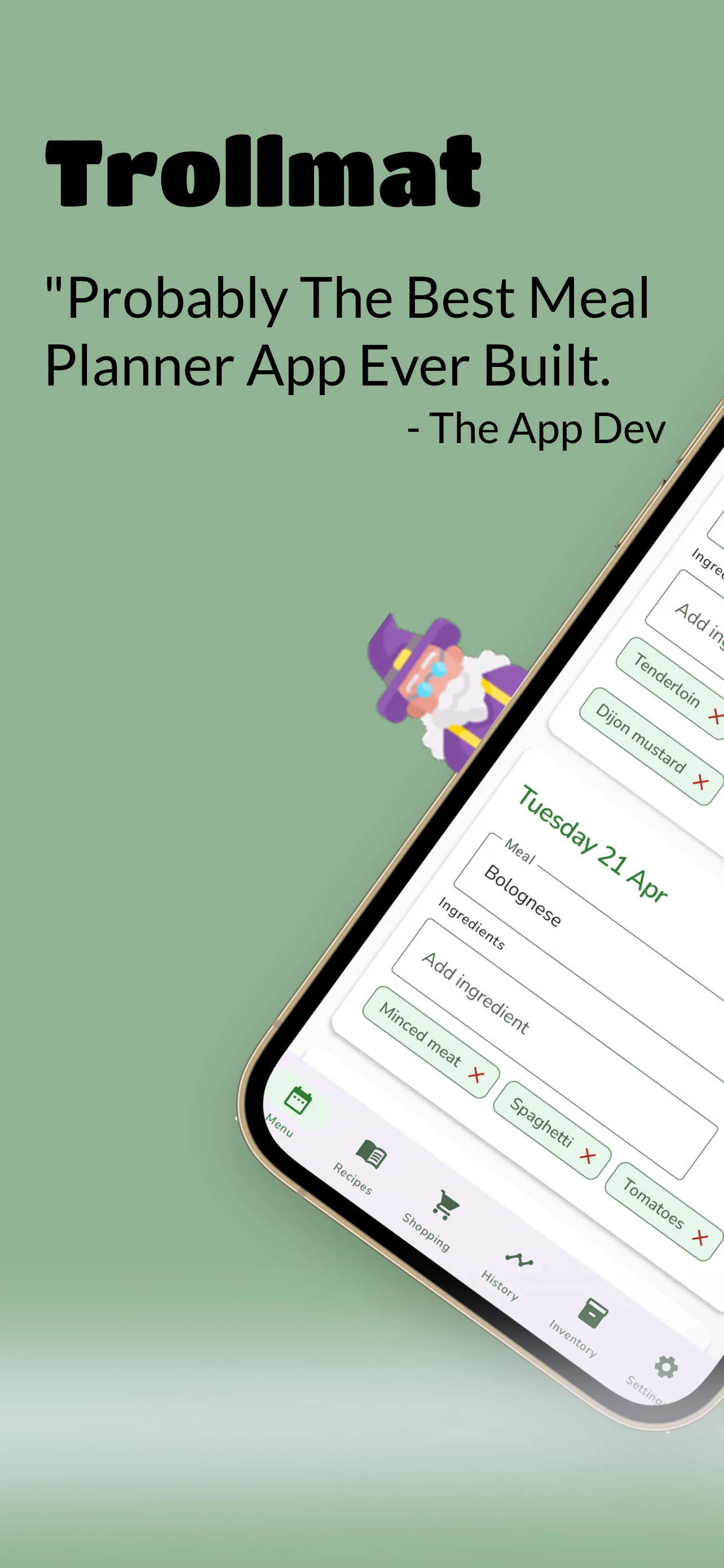 Screenshot of Trollmat