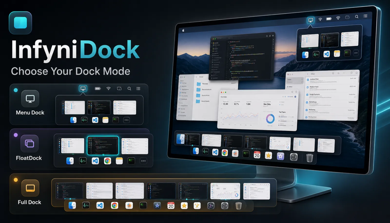 Screenshot of InfyniDock