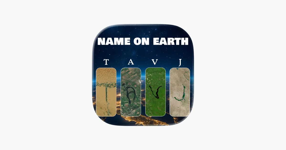 Screenshot of Name on Earth: Landsat