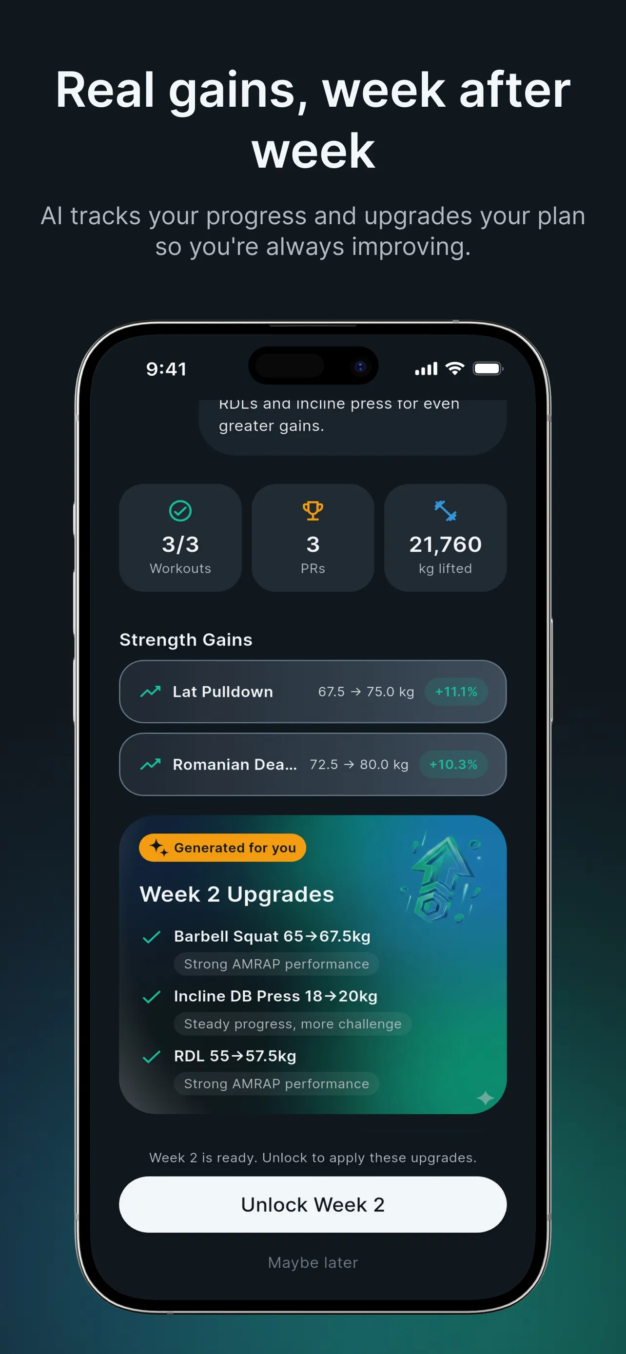 Screenshot of MuscleMind