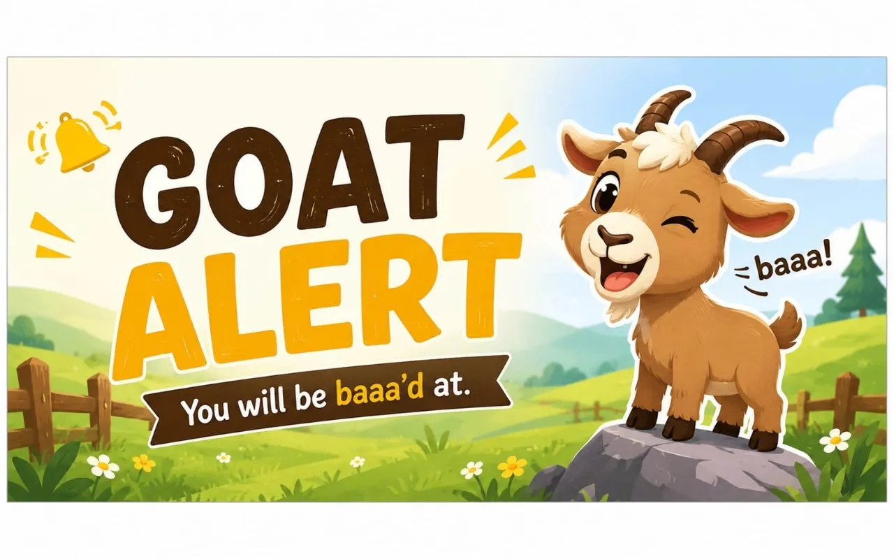 Screenshot of Goat Alert